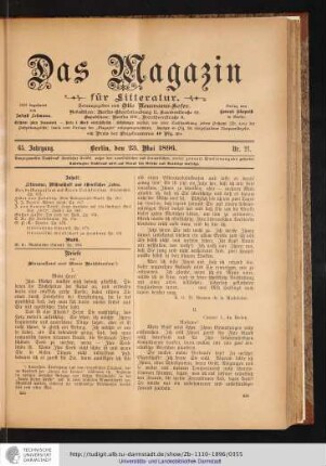 Nr. 21. - 23. Mai 1896
