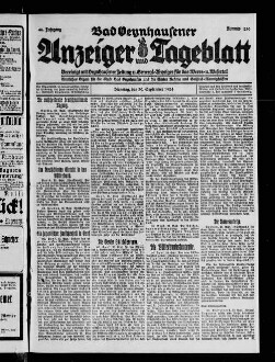 Bad Oeynhausener Anzeiger und Tageblatt. 1912-1934