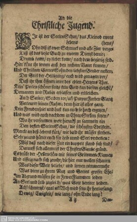 An die Christliche Jugend