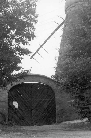 Großräschen-Dörrwalde. Turmholländer, Baujahr 1854, Detail