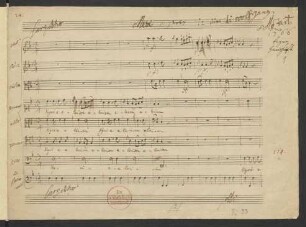 Kyrie; Coro, strings, bc; F-Dur; KV 33