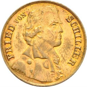 Medaille auf den 100. Geburtstag von Friedrich Schiller