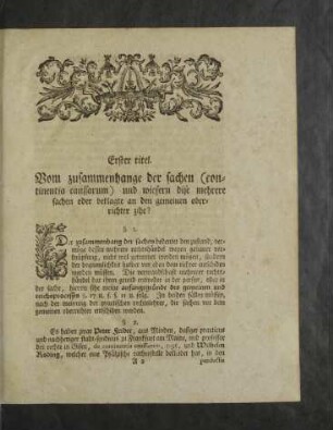 Erster - Zehnter Titel.