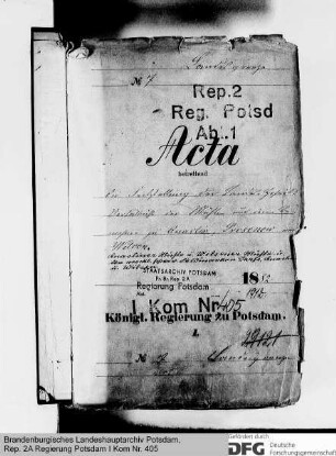 Feststellung der Landeshoheitsverhältnisse der Mühlen und deren Bewohner zu Quaßlin, Dresenow und Wilsen
