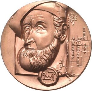 Medaille von Victor Huster 500 Jahre Stadtordnung Baden-Baden