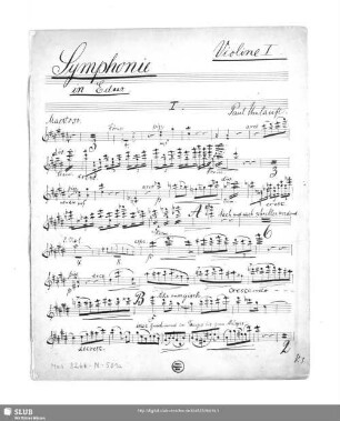 Symphonies - Mus.8266-N-501a : E