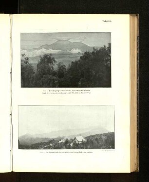 Tafel III. Abb 1. Der Niragong aus Nordosten, vpm Mikeno aus gesehen