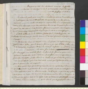 Brief von Geoffroy Saint-Hilaire, Étienne an Goethe, Johann Wolfgang von
