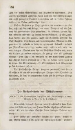 Die Bestandtheile des Nilschlammes.