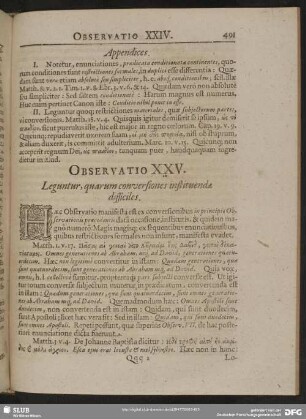 Observatio XXV. Leguntur, quarum conversiones instituendae difficiles