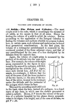 Chapter IX. Volumes and Surfaces of Solids.