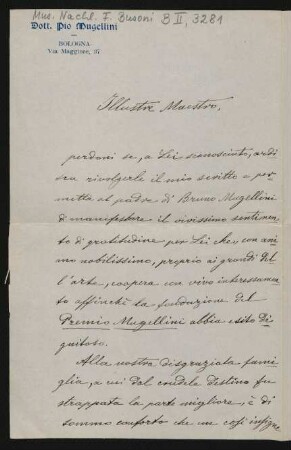 Brief an Ferruccio Busoni : 31.05.1914