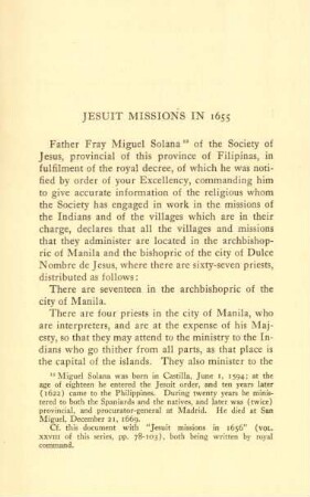 Jesuit missions in 1655