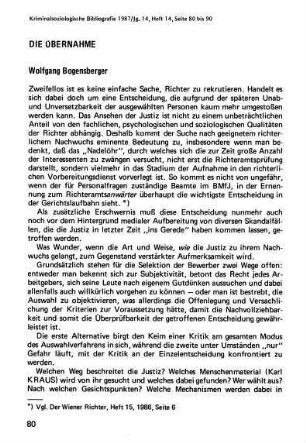 80-90, Die Übernahme