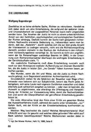 80-90, Die Übernahme