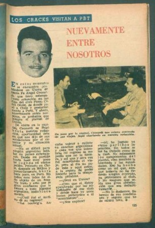 Nuevamente entre nosotros : Los cracks visitan a PBT