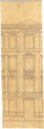 Zocher, Ernst; Architekturstudien - Gebäude (Teilansicht)