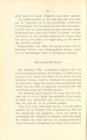 Het landschap Silat
