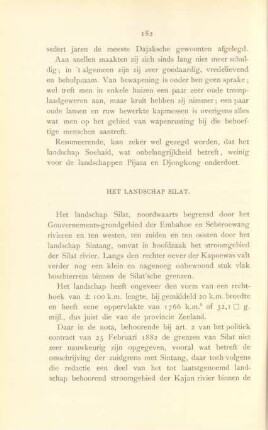 Het landschap Silat