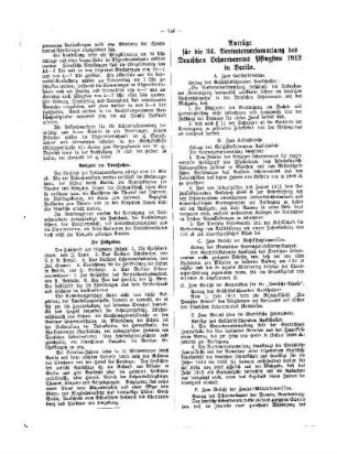 Anträge für die 24. Vertreterversammlung des Deutschen Lehrervereins Pfingsten 1912 in Berlin
