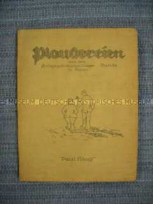 Gebundene Ausgabe der Lagerzeitung "Lagerplaudereien" aus dem Kriegsgefangenenlager Bando in Japan (1917/18)