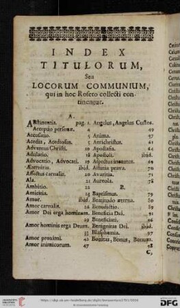 Index titulorum