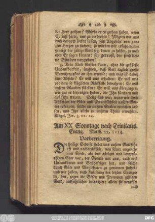 Am XX Sonntage nach Trinitatis. Evang. Matth. 22, 1 - 14.
