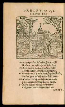 Precatio Ad Filium Dei.