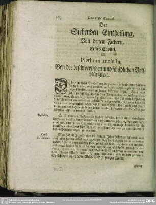 Der Siebenden Eintheilung, Von denen Fiebern