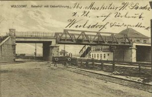 Wulsdorf. Bahnhof mit Ueberführung