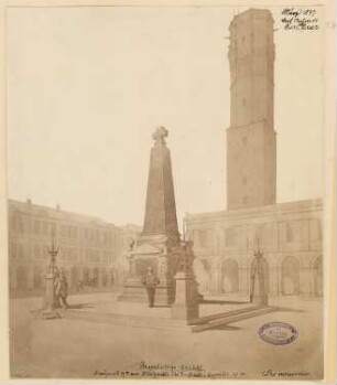 Gefallenendenkmal, Jauer Monatskonkurrenz März 1877: Perspektivische Ansicht