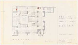 Marthakirche, Berlin-Kreuzberg Umbau: Grundriss Obergeschoss 1:100