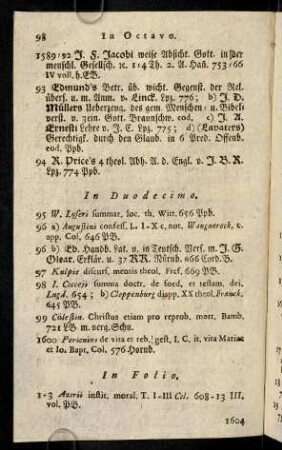 98-107, In Folio. - In Quarto.