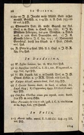 98-107, In Folio. - In Quarto.