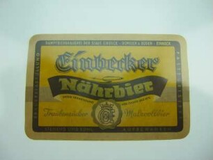 Bier-Etikett Einbecker Nährbier