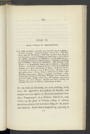 Chap. VI. From Puebla to Tehuantepec.