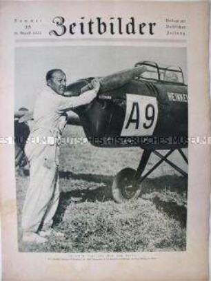 Illustrierte Beilage der "Vossischen Zeitung" mit einem Portrait des Fliegers Hans Seidemann