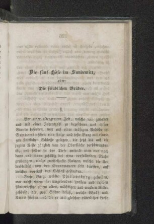 Die fünf Höfe im Sundewitt, oder: Die feindlichen Brüder.