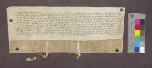 Hans Keller von Rheinau, dessen Bruder Heinrich, Kaplan in Kirchhofen, der Bruderschaft in Kirchhofen Zinse und Gülten schuldig blieb, entschädigt diese mit einem Rebstück.