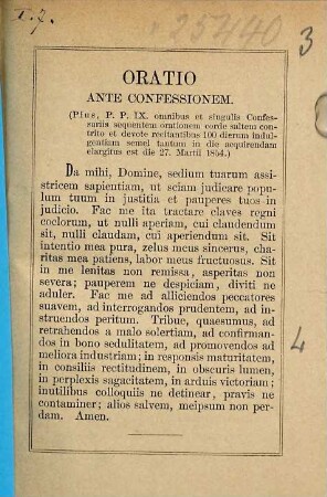 Oratio ante confessionem : Oratio ante & post administrationem sacramentorum