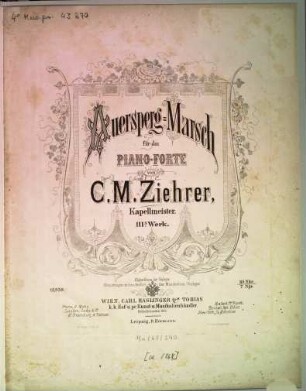 Auersperg-Marsch : für Piano-Forte ; op. 111