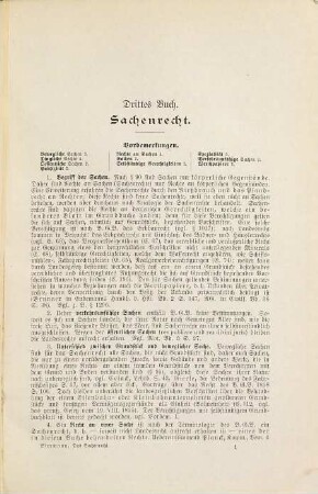 Das Sachenrecht des Bürgerlichen Gesetzbuchs