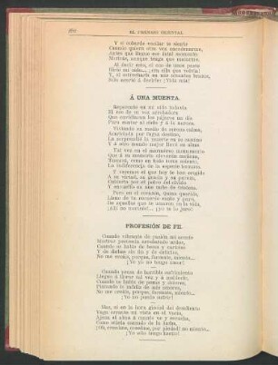 Profesión de fe.