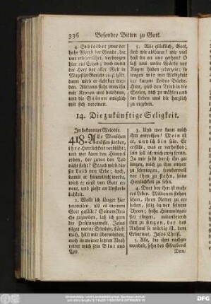 14. Die zukünftige Seligkeit.