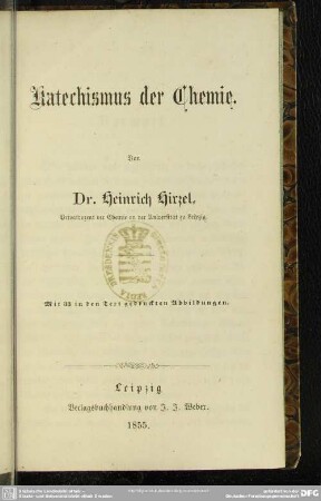 Katechismus der Chemie