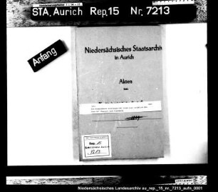 Die vorgesehenen Leistungen der Stadt Leer anläßlich des Baus der Chaussee nach Papenburg