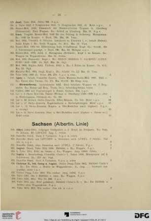 Sachsen (Albertin. Linie) (Nr. 248-332)