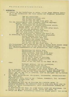 Kreis Glachau / Weihnachten Zusammenfassung 1936 [Zusammenfassung der Umfrage in Orten im Kreis Glauchau]