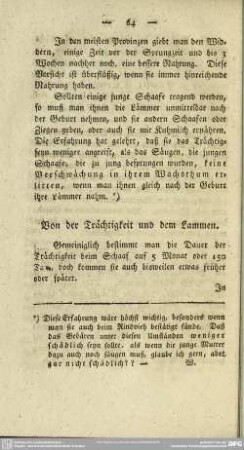 Von der Trächtigkeit und dem Lammen