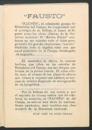 "Fausto" [Introducción]
